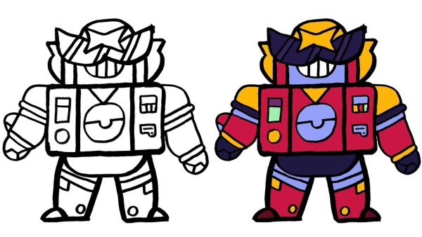 Surge Brawl Stars раскраска
