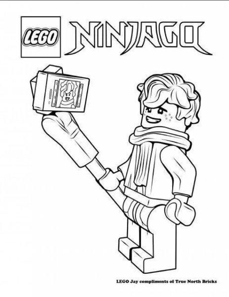 Раскраска Ninjago Ллойд LEGO