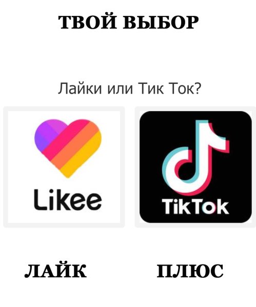 Лайки или тик ток