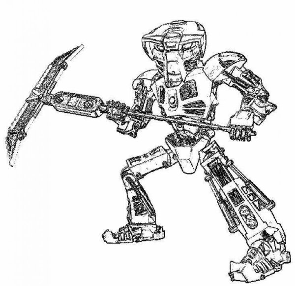 Раскраска LEGO Bionicle