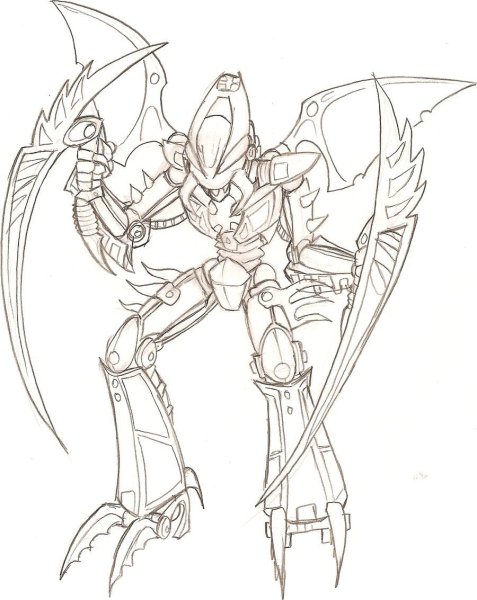 Раскраска LEGO Bionicle