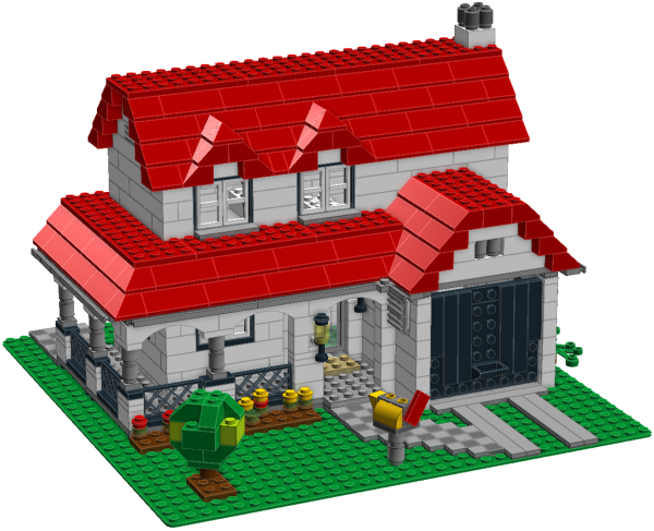 Домик в LEGO Digital Designer
