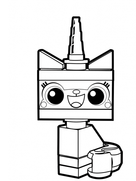 Unikitty LEGO раскраска