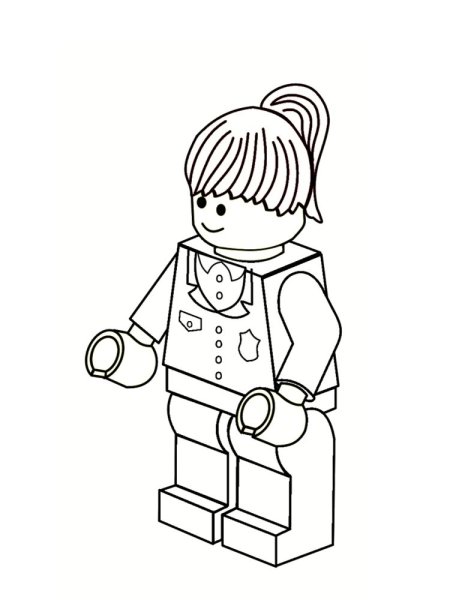LEGO Сити разукрашка