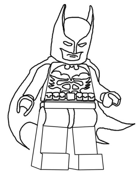 LEGO DC Batman раскраска