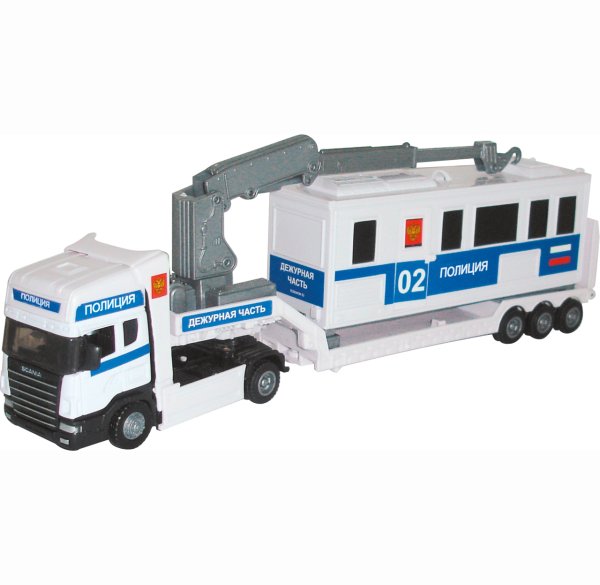 Грузовик Autogrand Scania полиция с базой на платформе