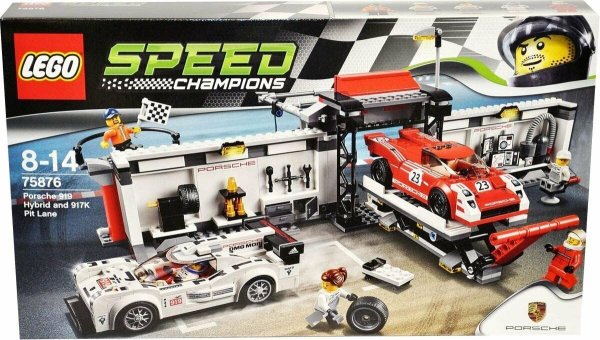 Конструктор LEGO Speed Champions 75876 пит-Лейн Порше 919 гибрид и Порше 917k