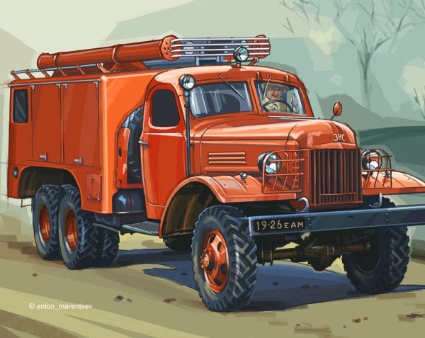 ЗИС-151 пожарный ПМЗ-16