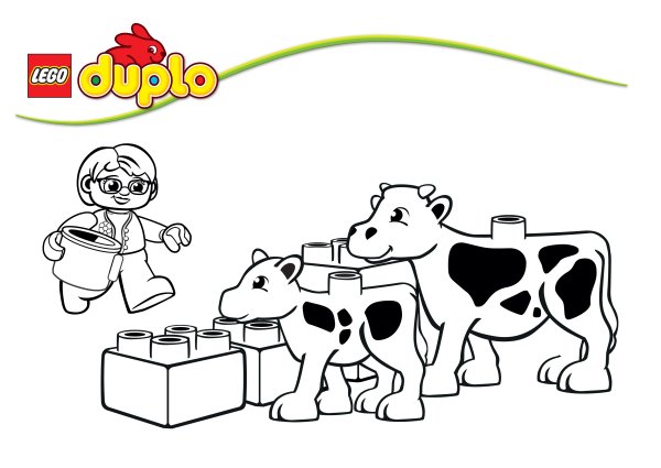 Раскраска LEGO Duplo
