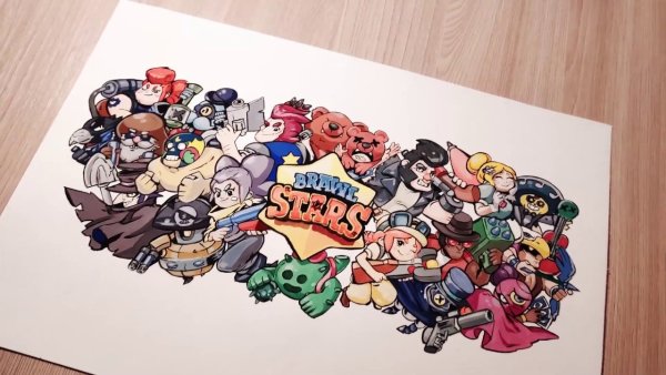 Рисунки персонажей из игр БРАВЛ старс