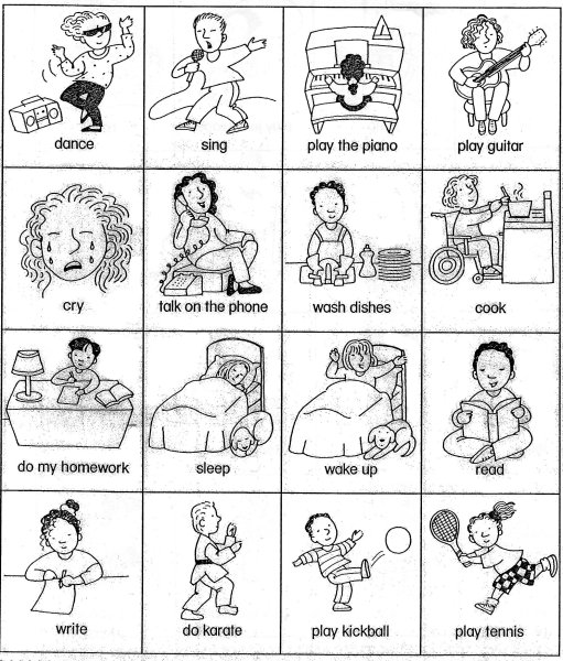Action verbs для детей