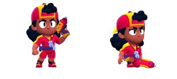 Бойцы из Brawl Stars Мэг