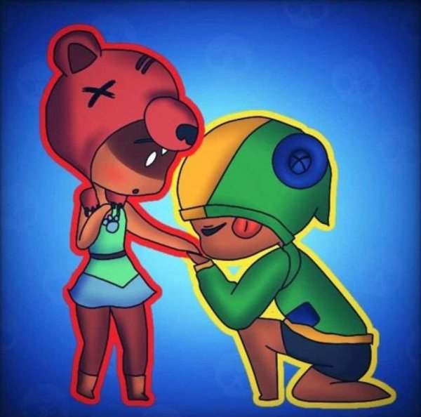 Леон и Нита из Brawl Stars