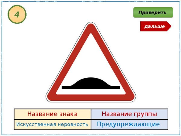 Знаки 1.17 "искусственная неровность" и 5.20 "искусственная неровность"