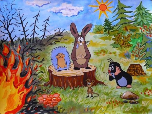 Сказки про огонь