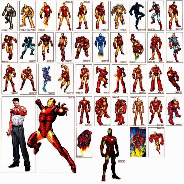 Iron man костюмы в комиксах