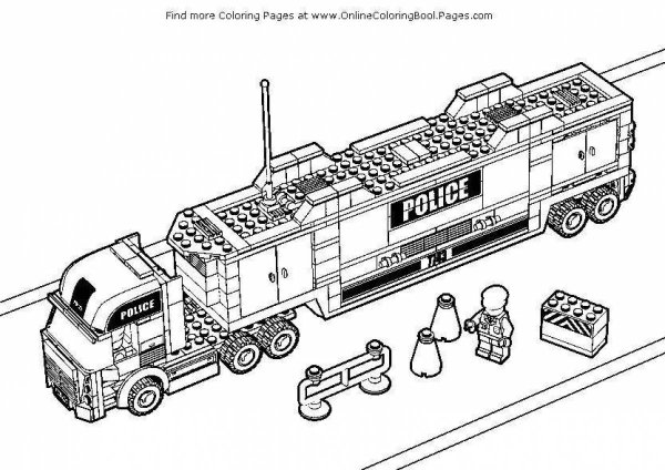 Раскраска LEGO City Police