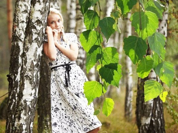 Фотосессия в березах