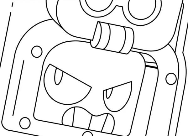 Раскраска Brawl Stars Эш