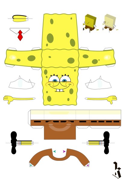 Спанч Боб Papercraft