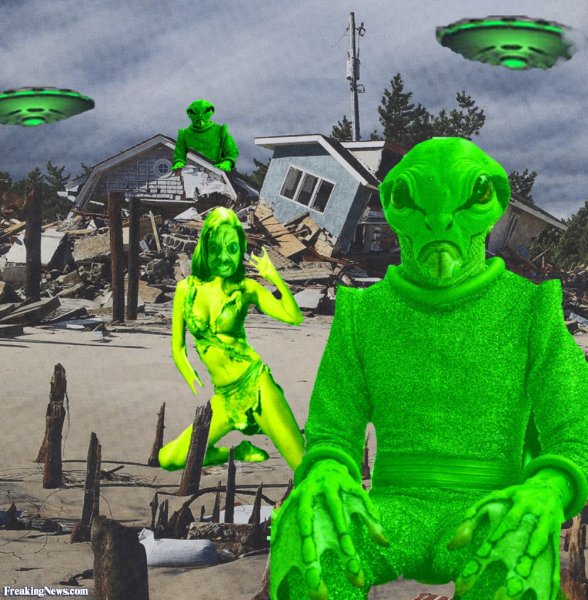 Зеленый инопланетянин