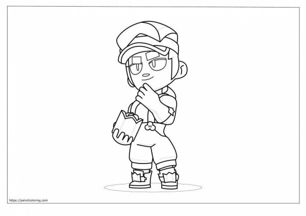 Раскраска Brawl Stars Фэнг