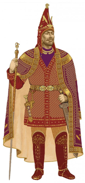 Сакский воин золотой человек