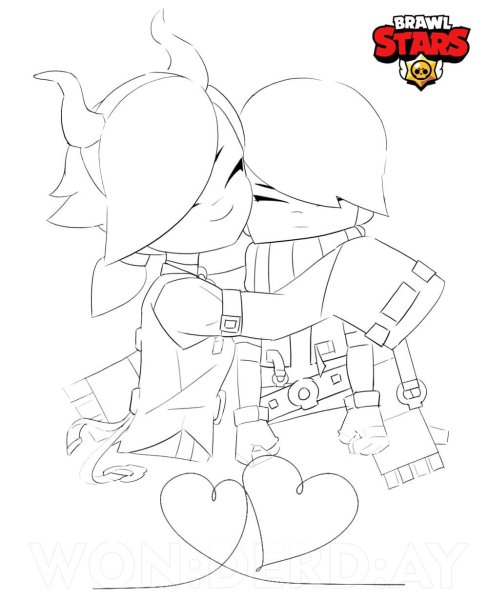 Раскраска Brawl Stars Эдгар