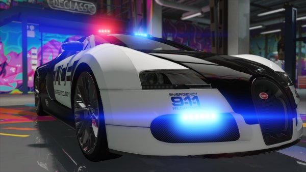 Бугатти Вейрон полиция