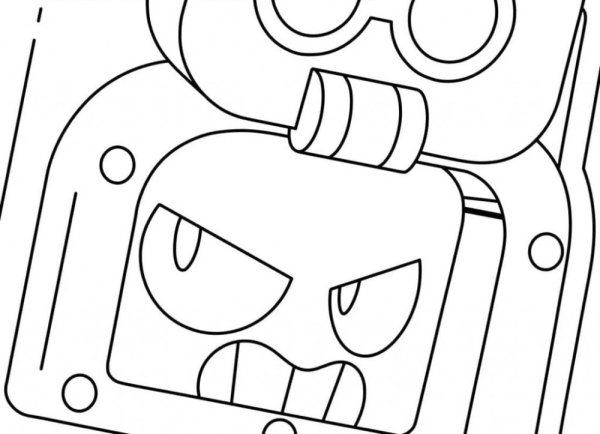 Раскраска Brawl Stars Эш