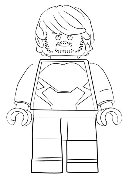 Лего человек карандашом