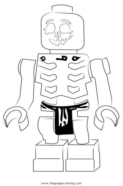 Раскраски лего Ниндзяго скелеты