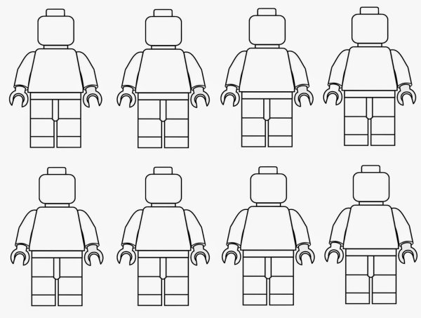 Раскраска лего человечки