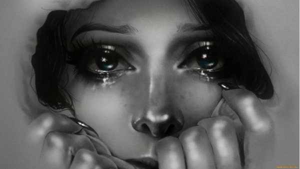 Картинки девушка плачет (50 фото)