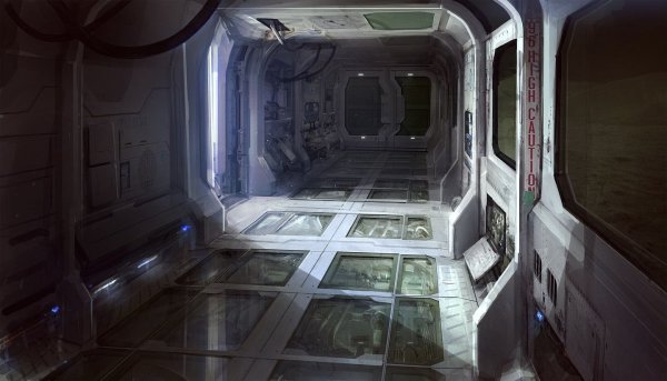 Космическая станция Sci-Fi Interior