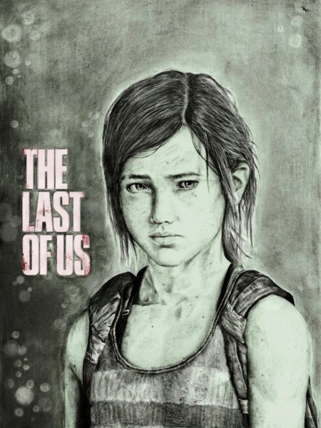 Элли the last of us рисунок