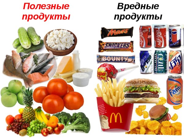 Полезное и вредное питание