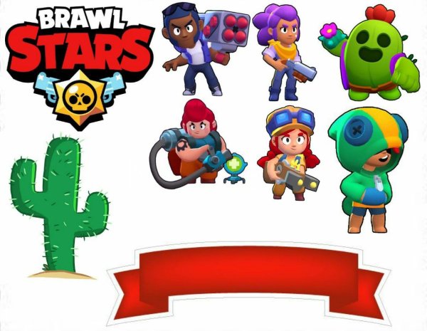 Вафельная печать Brawl Stars