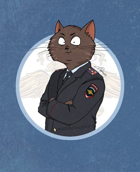 Кот полицейский