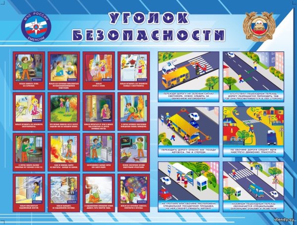 Плакаты уголок безопасности дорожного движения