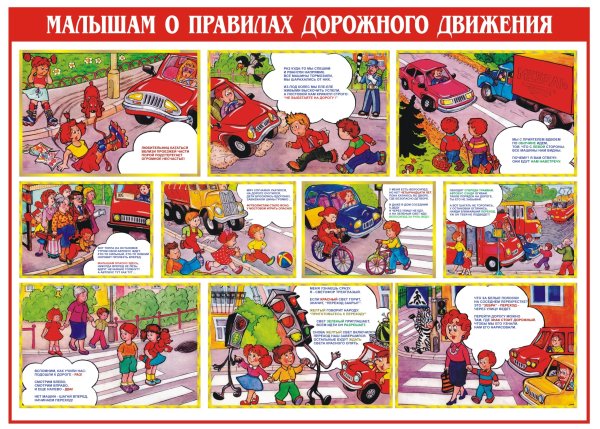 Плакат о правилах дорожного движения