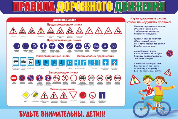 Правила дорожного движения для детей