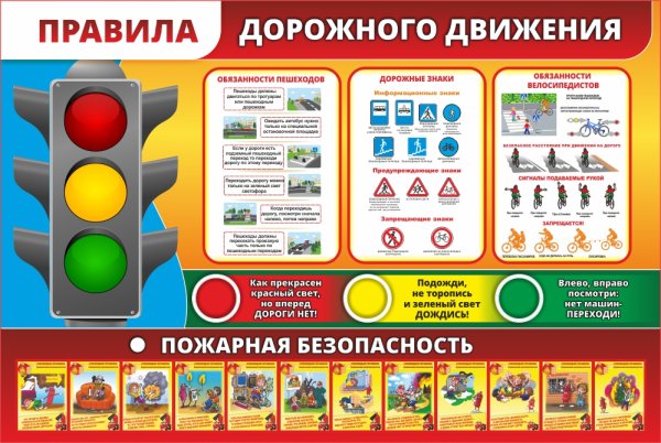 Стенд правила дорожного движения