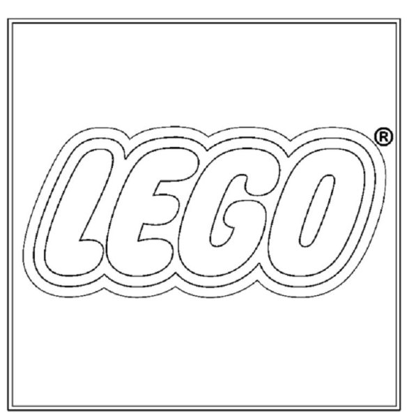 Трафарет лего логотип