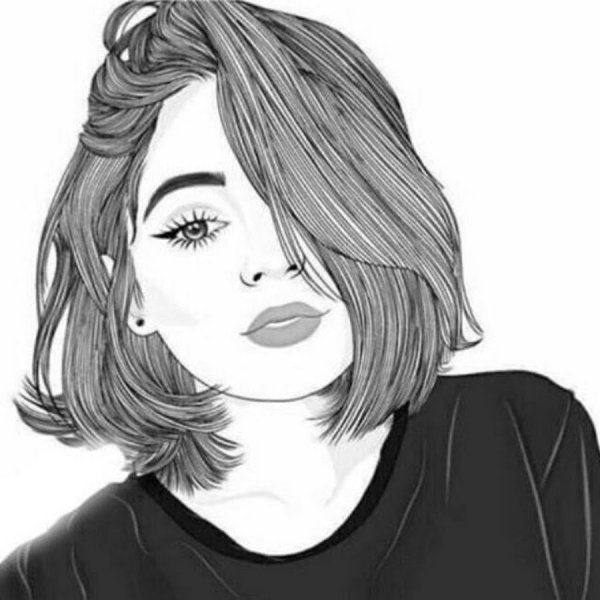Девушка рисунок