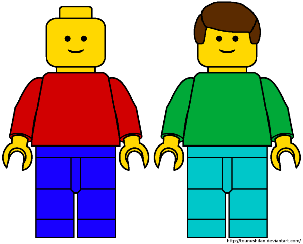 Лего цветные человечки