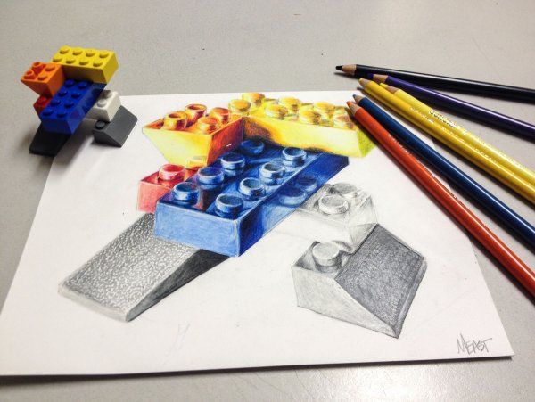 Лего карандаши цветные