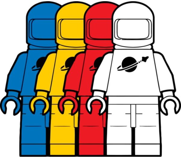 Лего красный Spaceman