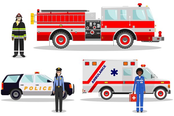 Картинки пожарных и скорой помощи (45 фото)