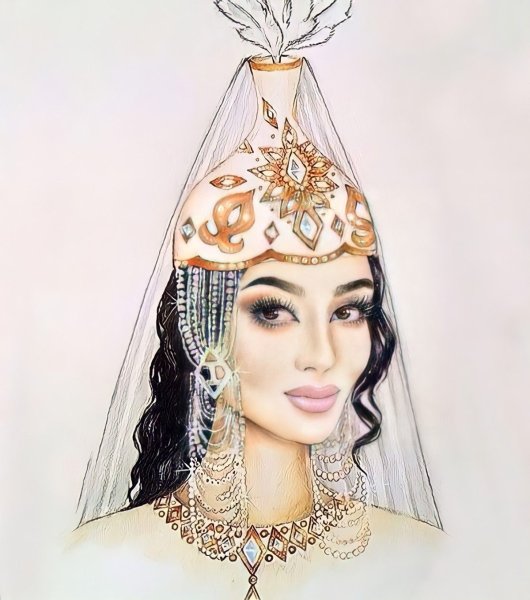 Саукеле невеста вектор